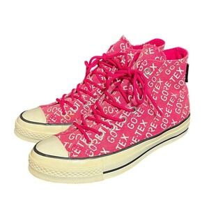 Converse Chuck 70 Gore-Tex Women 9.5 Pink High Top Waterproof Logo Sneaker Shoe